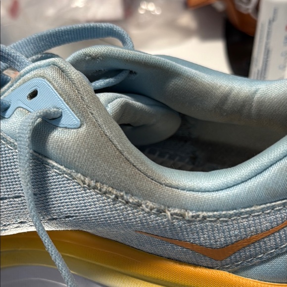 Hoka Women's Sneakers - Light Blue, Orange, and White - Picture 7 of 8